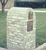 arched brick mailbox