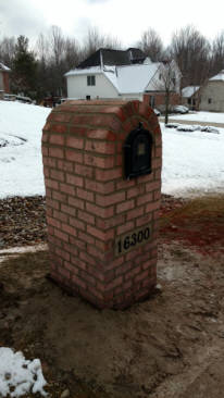 Sandusky Ohio Brick Mailbox